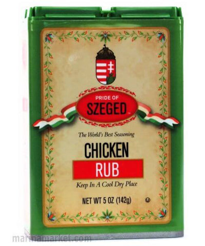 Pride of Szeged Chicken Rub Seasoning, The Worlds Best (CASE OF 6 x 142g)