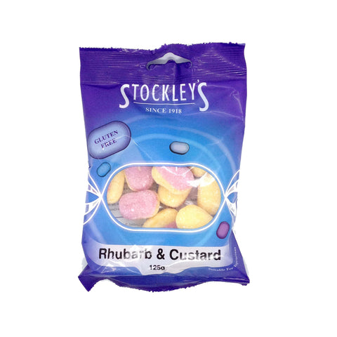 Stockleys Sweets Rhubarb and Custard (CASE OF 12 x 125g)