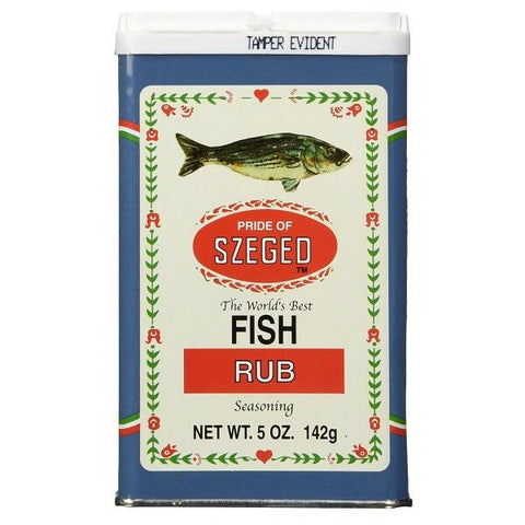 Pride of Szeged Fish Rub Seasoning, The Worlds Best (CASE OF 6 x 142g)