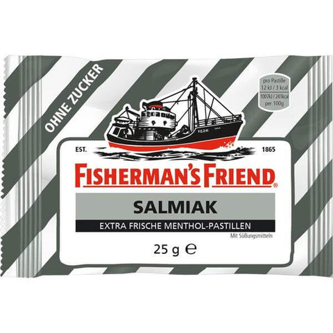 Lofthouse Fishermans Friend Sterke Salmiak (Strong Salty) Liquorice Sugar Free Lozenges (CASE OF 24 x 25g)