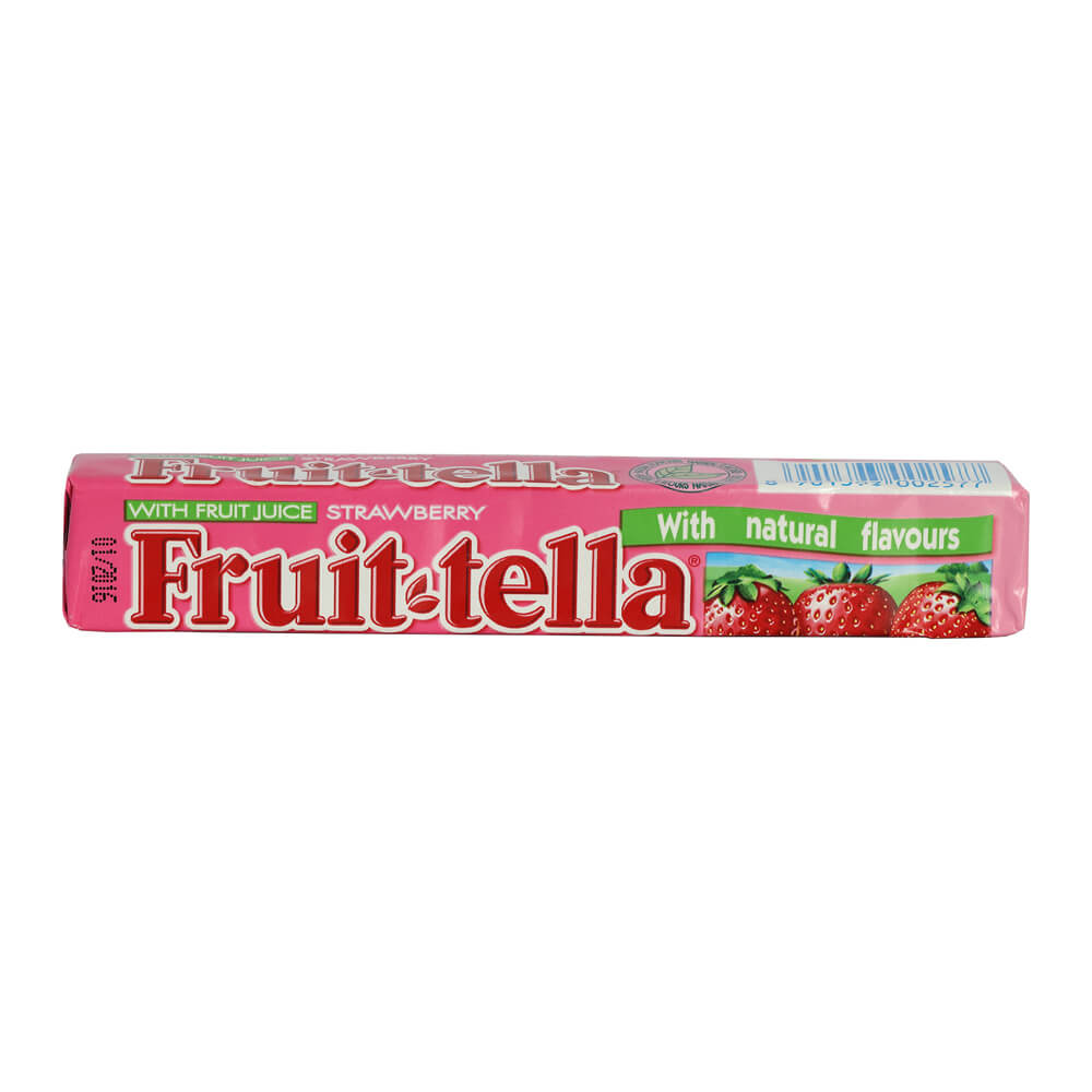Fruitella Strawberry Sweets with Real Fruit Juice, British product with production facilities in the Netherlands (CASE OF 20 x 41g)