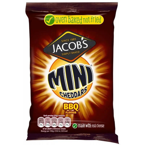 Jacobs Cheddars Mini BBQ Flavor (CASE OF 30 x 50g)