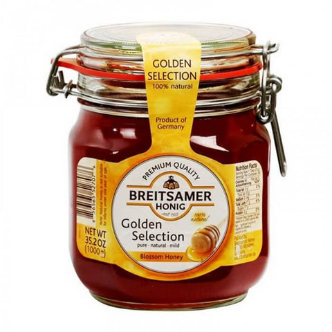 Breitsamer Honig Golden Selection Honey Mason Jar (CASE OF 6 x 1kg)