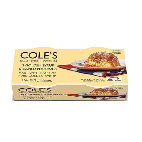Coles Pudding Golden Syrup (Pack of 2) (CASE OF 6 x 220g)