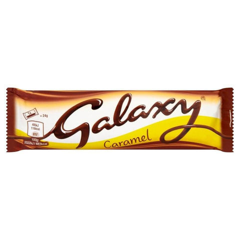 Mars Galaxy Caramel Twin Bar  HEAT SENSITIVE ITEM. PLEASE ADD ITEM 122942 TO THE ORDER TO TRY TO PROTECT CHOCOLATES FROM HEAT DAMAGE. (CASE OF 24 x 48g)