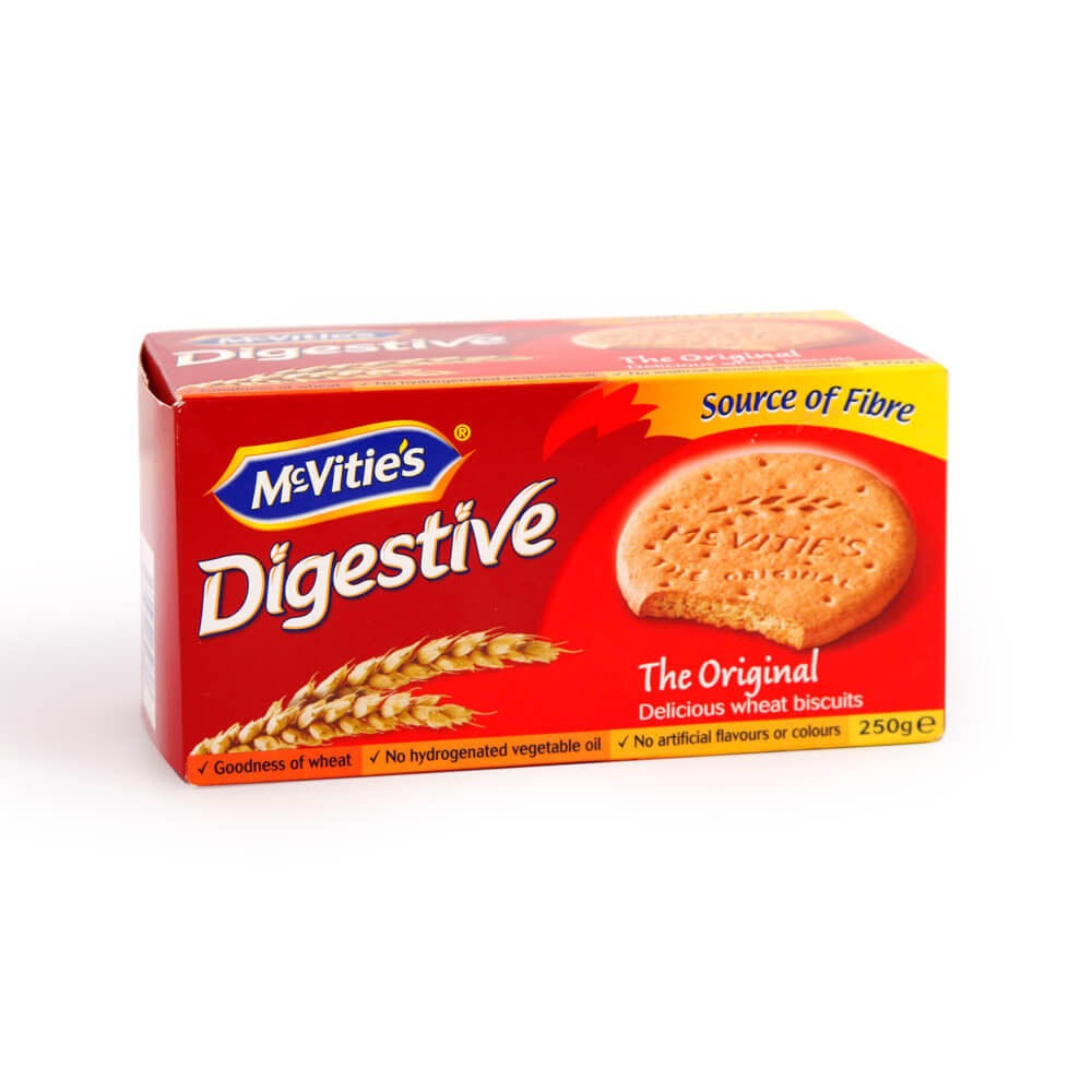 McVities Digestives - Boxed Original Biscuits (CASE OF 12 x 250g)