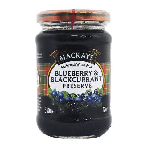 Mackays Preserve - Blueberry and Blackcurrant  (CASE OF 6 x 340g)