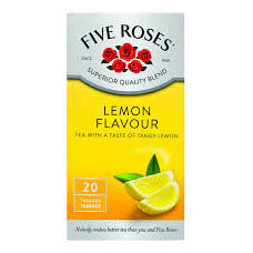 Five Roses Tea Lemon Tea Bags (Pack Of 20 Bags) (CASE OF 6 x 50g)