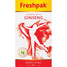 Freshpak Rooibos Tea - Rooibos And Ginseng Teabags (Pack Of 20 Bags) (CASE OF 6 x 40g)