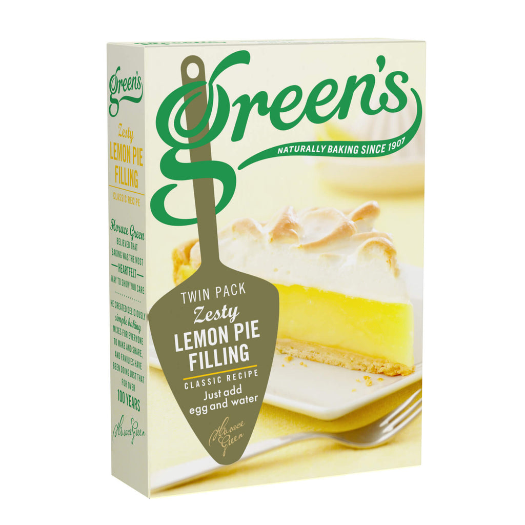 Greens Lemon Pie - Zesty Filling (Pack Of 2 Sachets) (CASE OF 6 x 140g)