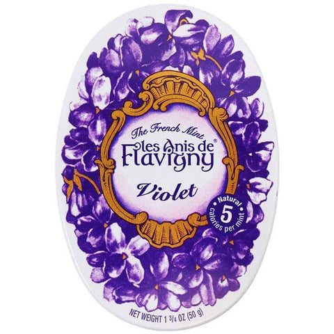 Les Anis de Flavigny Violet Tin, The French Mint (CASE OF 8 x 50g)