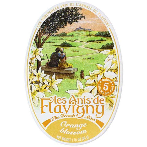 Les Anis de Flavigny Orange Blossom Tin, The French Mint (CASE OF 8 x 50g)