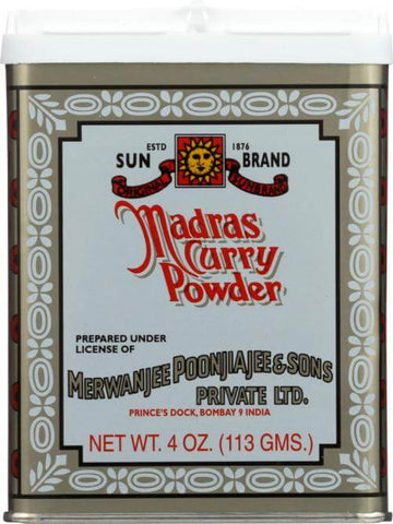 Sun Brand Madras Curry Powder (CASE OF 12 x 113g)