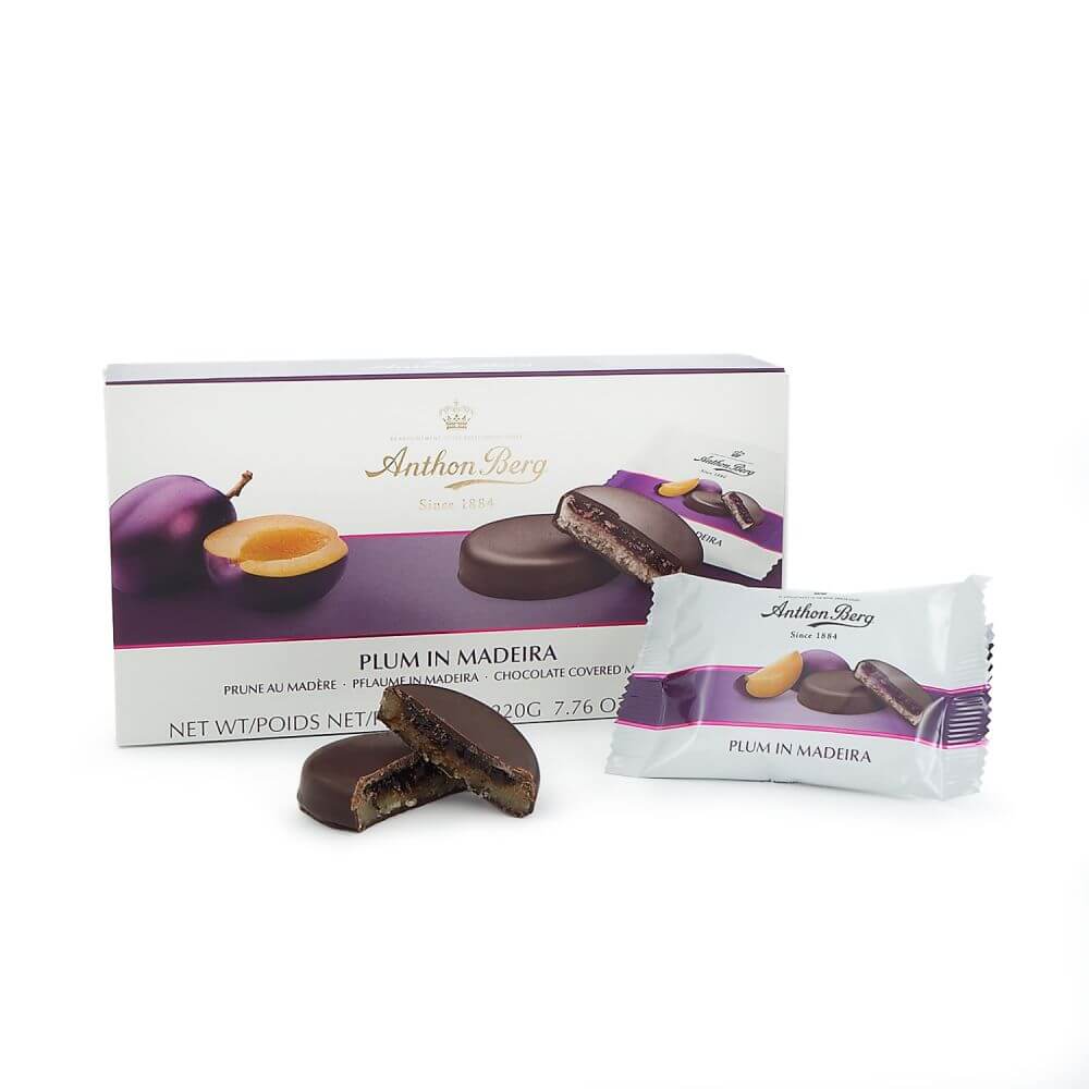 Anthon Berg Plum in Madeira Chocolate Marzipan (CASE OF 12 x 220g)