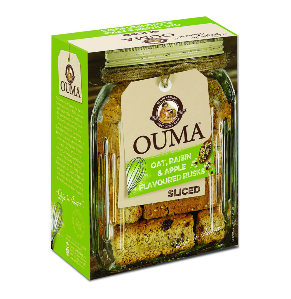 Nola Ouma Rusks - Oat Raisin and Apple Sliced  (CASE OF 12 x 450g)