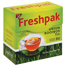 Freshpak Rooibos Tea - Green Tea Teabags (Pack Of 80 Bags) (CASE OF 6 x 160g)