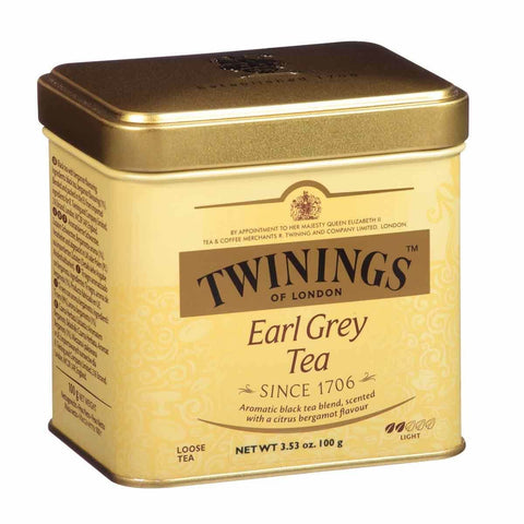 Twinings of London Tea Earl Grey Loose Leaf Tin (CASE OF 6 x 100g)