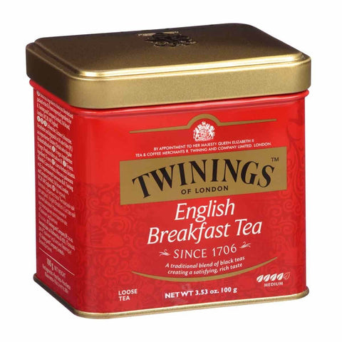 Twinings Tea English Breakfast Loose Leaf Tin (CASE OF 6 x 100g)