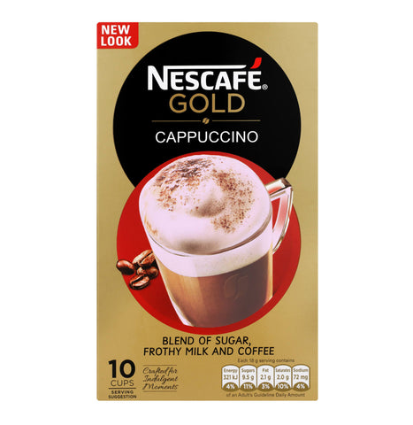 Nestle Nescafe Coffee - Cappuccino Mix SA (Pack of 10) (CASE OF 10 x 180g)