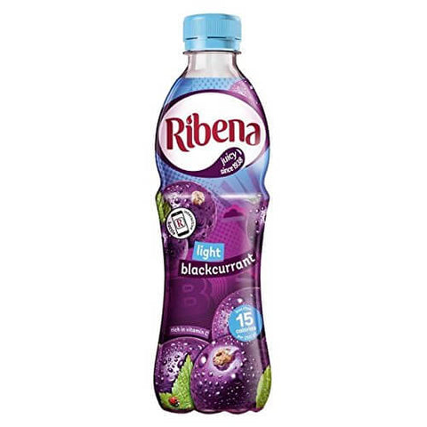 Ribena Blackcurrant Juice - Light Ready to Drink (CASE OF 12 x 500ml)