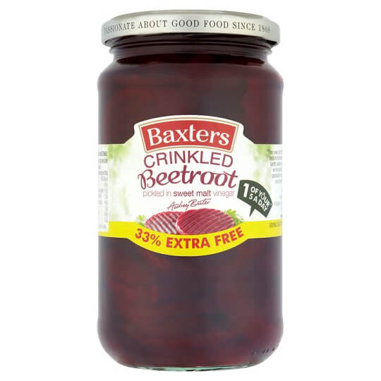 Baxters Beetroot Crinkle Cut in Vinegar (CASE OF 6 x 455g)