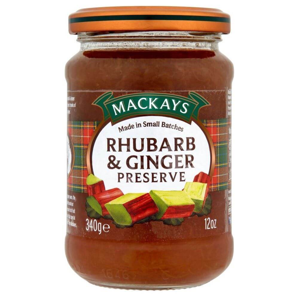 Mackays Preserve - Rhubarb and Ginger  (CASE OF 6 x 340g)