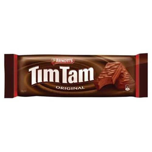 Arnotts Timtam Original Biscuits (9pk) HEAT SENSITIVE ITEM. PLEASE ADD ITEM 122942 TO THE ORDER TO TRY TO PROTECT CHOCOLATES FROM HEAT DAMAGE (CASE OF 24 x 163g)