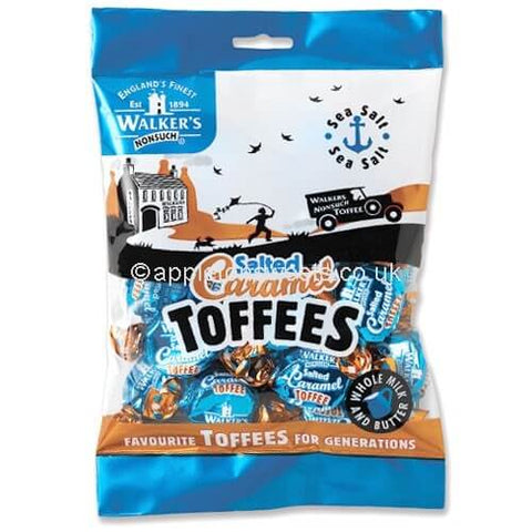 Walkers Toffee Salted Caramel Toffee Bag (CASE OF 12 x 150g)