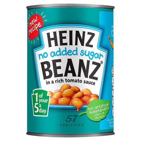 Heinz Baked Beans - No Added Sugar (CASE OF 24 x 415g)