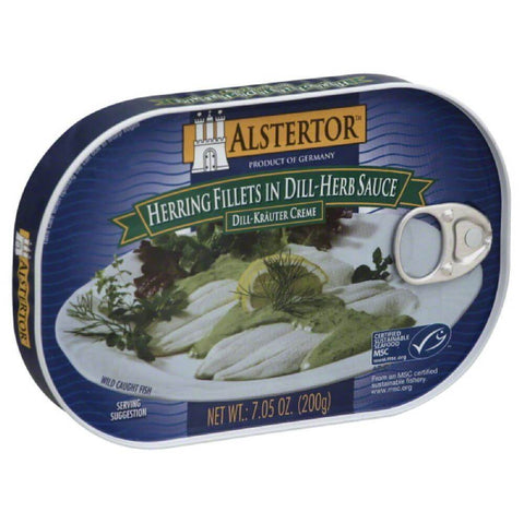Alstertor Herring Filets in Dill-Herb Sauce (CASE OF 16 x 200g)