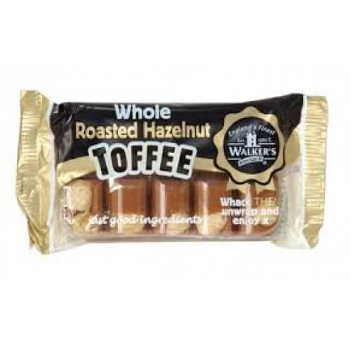 Walkers Toffee Roasted Hazelnut Toffee Bar (CASE OF 10 x 100g)