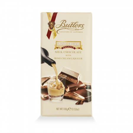 Butlers Irish Cream Truffle Bar (HEAT SENSITIVE ITEM - PLEASE ADD A THERMAL BOX TO YOUR ORDER TO PROTECT YOUR ITEMS (CASE OF 10 x 100g)