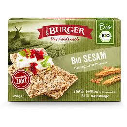 Burger Wholemeal Rye Crispbread with Sesame Seeds (CASE OF 24 x 250g)