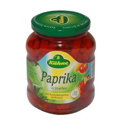 Kuehne Red Pepper Strips (CASE OF 10 x 320g)