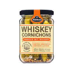 Kuehne Whiskey Cornichons (CASE OF 10 x 370ml)
