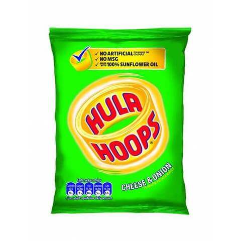 KP Hula Hoops Cheese and Onion Potato Rings (CASE OF 32 x 34g)