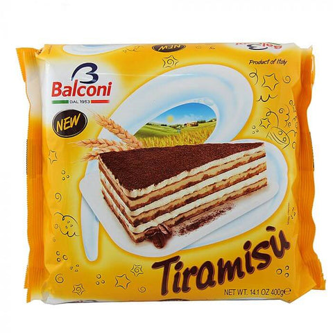Balconi Tiramisu Cake Oven Baked Confection (CASE OF 6 x 400g)