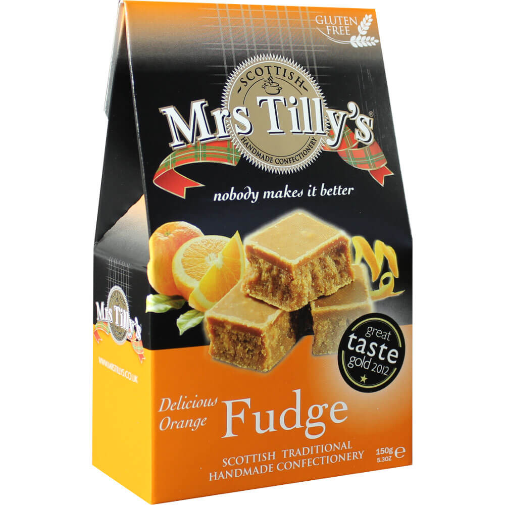 Mrs Tillys Fudge Orange Carton (CASE OF 6 x 150g)