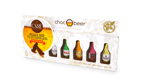 Carre Chocobeer Belgium Beer Chocolate Pack (Item Contains 7 Bottles) (CASE OF 12 x 86g)