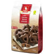 Weiss Mini Hearts Stars and Pretzels with Dark Chocolate Bag (CASE OF 20 x 400g)