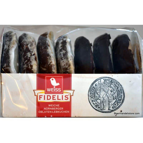 Weiss Lebkuchen Oblaten Iced and Dark Chocolate Cover (CASE OF 21 x 200g)