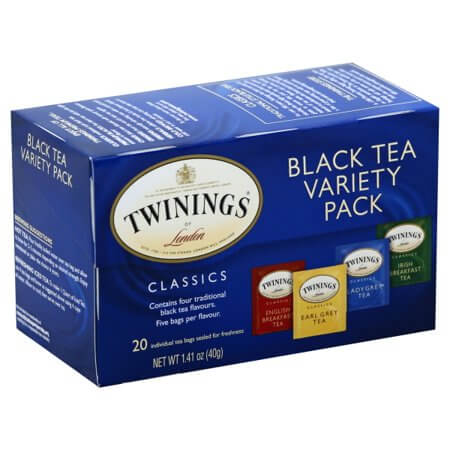 Twinings of London Tea - Black Tea Variety Pack (One Box of 20 Tea Bags) (CASE OF 6 x 40g)