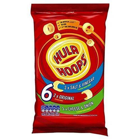 KP Hula Hoops Variety Family Pack 6Pack (CASE OF 30 x 144g)