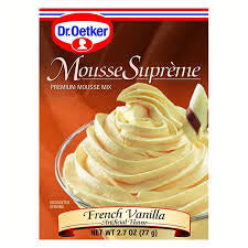 Dr Oetker French Vanilla Truffle Instant Mousse Mix, Four Servings (CASE OF 12 x 77g)