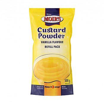 Moirs Custard Powder - Vanilla Refill Pouch (Kosher) (CASE OF 12 x 500g)