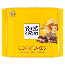 Ritter Sport Milk Chocolate with Cornflakes (CASE OF 10 x 100g)