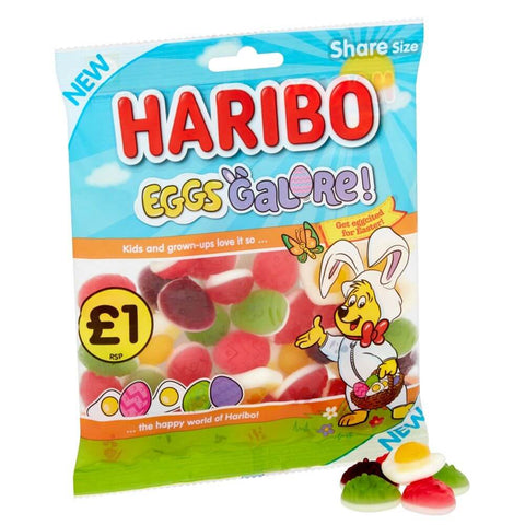 Haribo Easter Eggs Galore Gummies Bag (CASE OF 12 x 140g)
