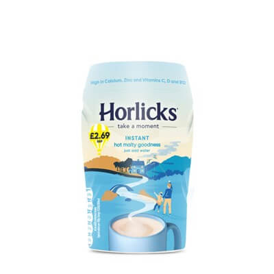 Horlicks Malted Milk Drink Light Small Jar (CASE OF 6 x 270g)