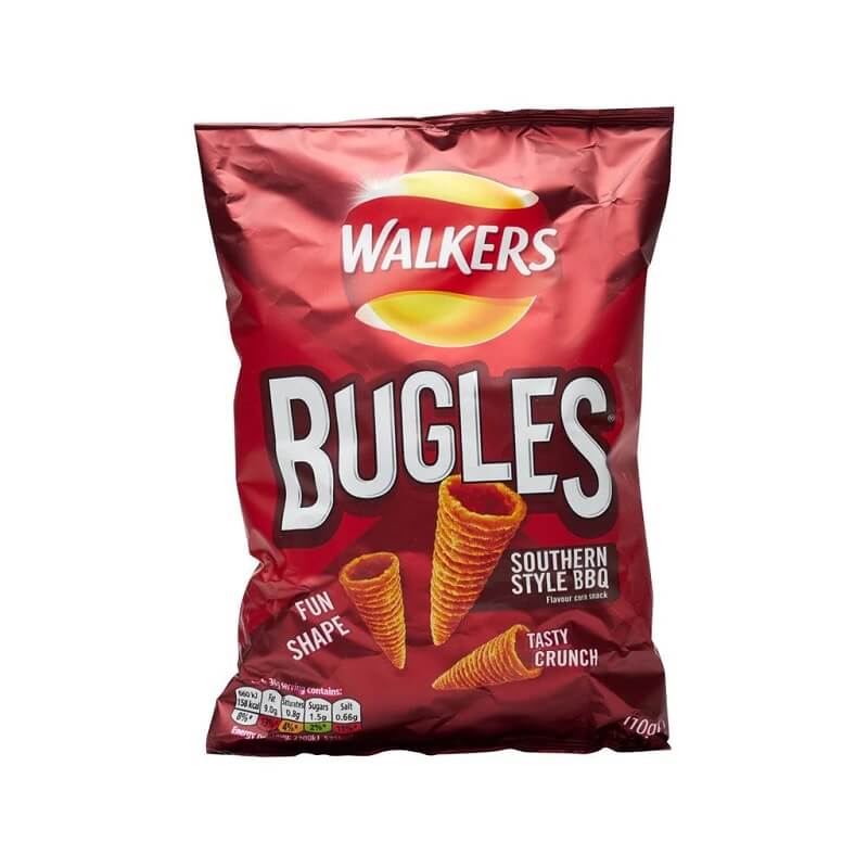 Walkers Bugles South Western Style BBQ Flavour Corn Snack (CASE OF 12 x 110g)
