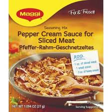 Maggi Creamy Pepper Sauce for Sliced Meat (CASE OF 18 x 27g)